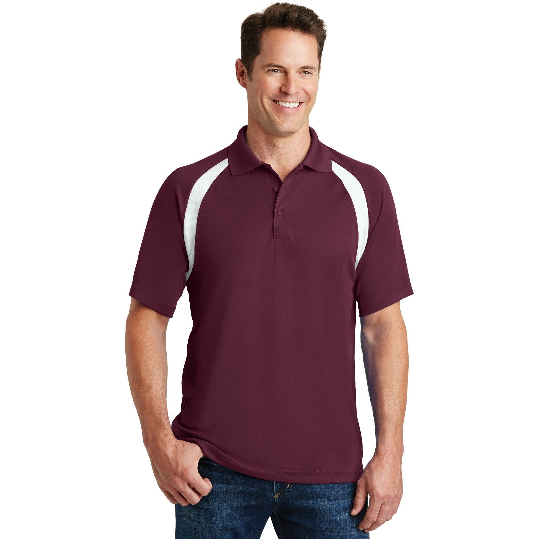 Sport-Tek-Sport-Tek® Dry Zone® Colorblock Raglan Polo. T476-MedTech-3